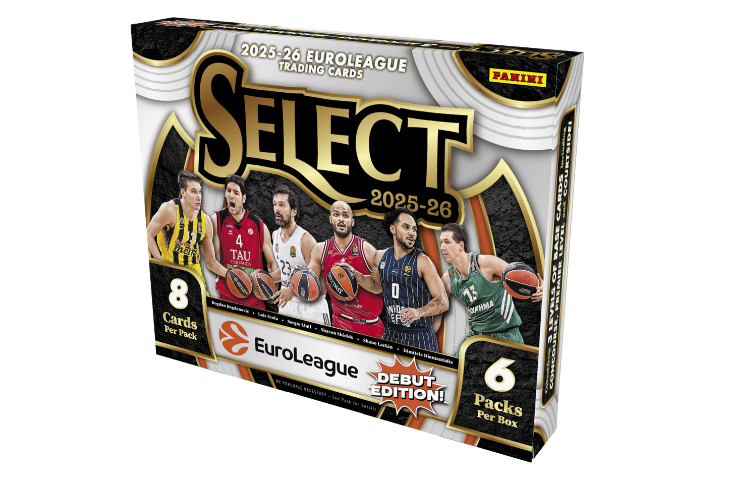 2025-26 Panini Select EuroLeague Basketball Hobby Box