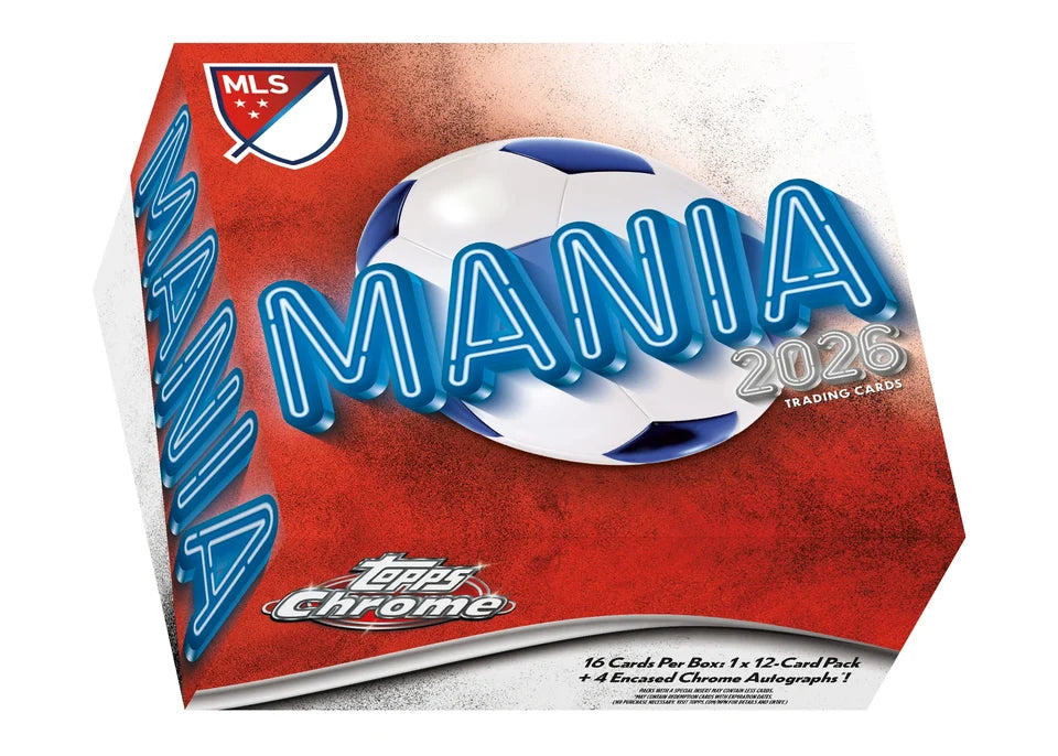 2026 TOPPS Chrome MLS Soccer Cards Mania Box (Pre-Order)