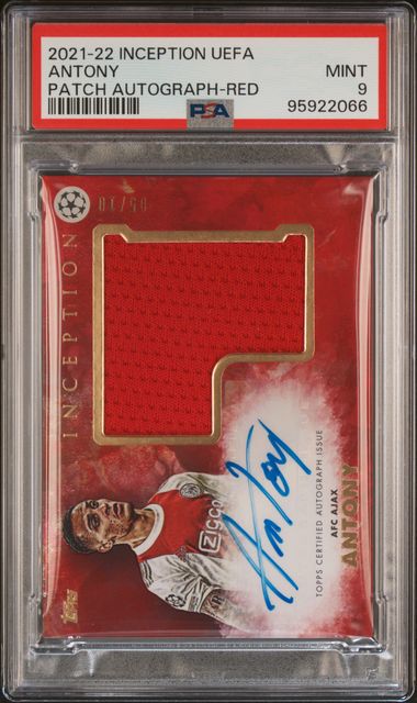 2021 TOPPS INCEPTION UEFA CLUB COMPETITIONS PATCH AUTOGRAPHS ANTONY PATCH AUTOGRAPH-RED