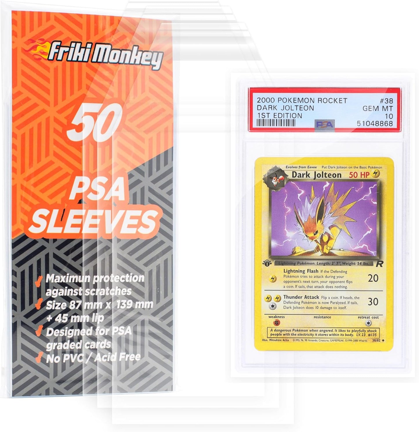 Sleeves for Graded Cards Friki Monkey