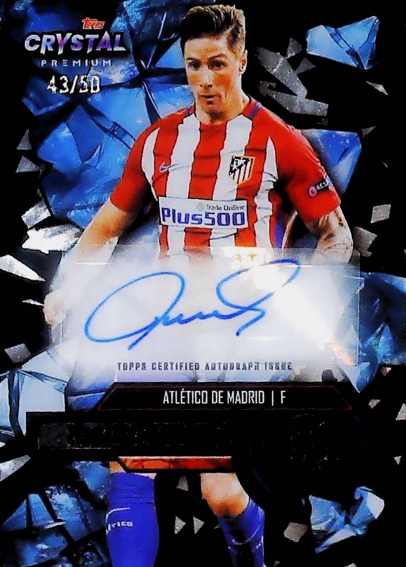 Fernando Torres Topps Crystal /50 Autógrafo
