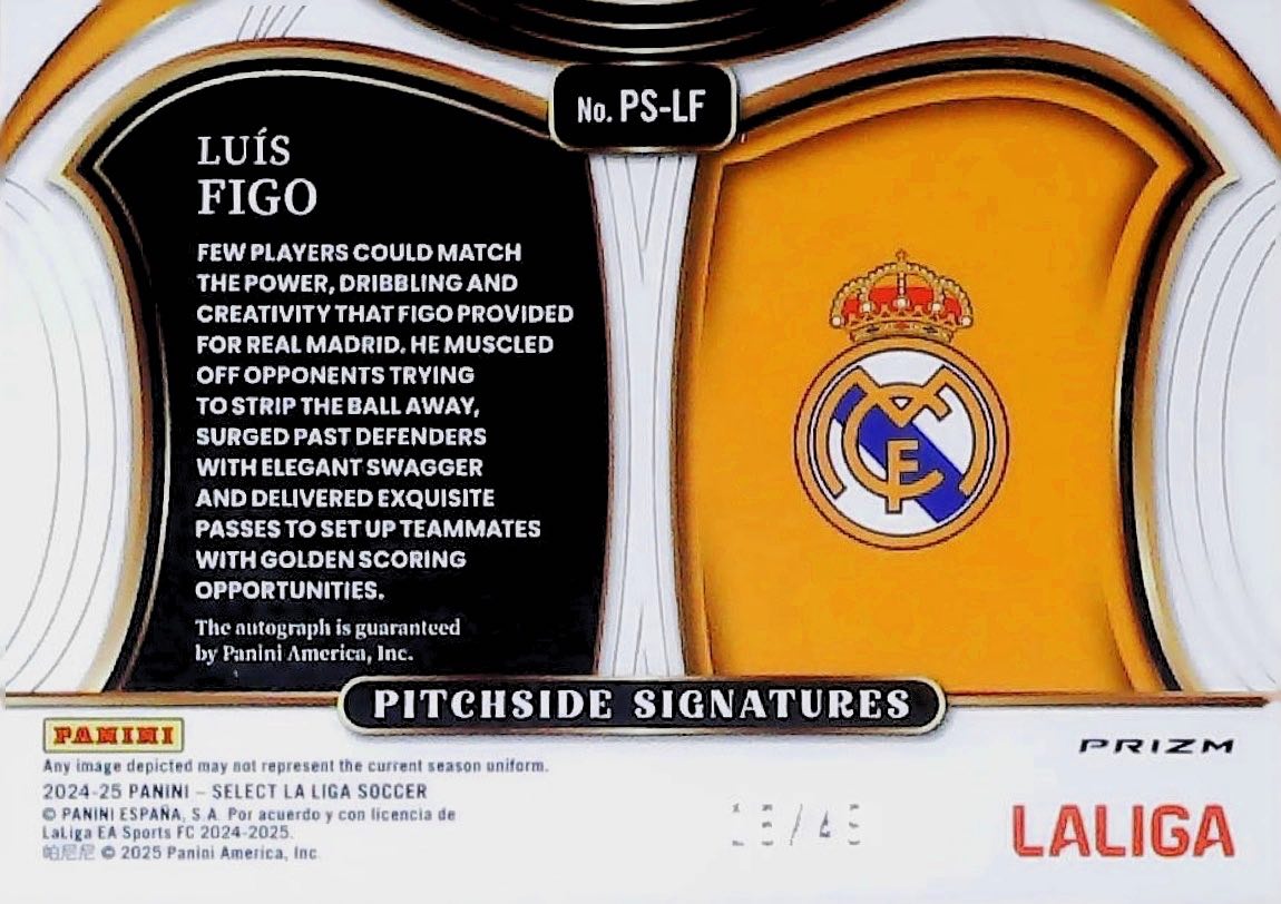 Luis Figo select Autógrafo /49