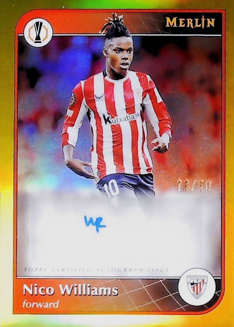 Nico Williams Merlín Autógrafo /50