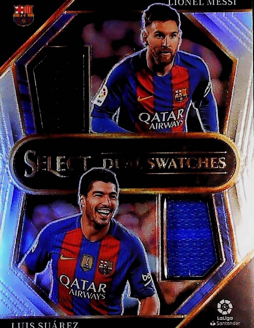 2022-23 DUAL SWATCHES LIONEL MESSI/LUIS SUAREZ #DS-MS