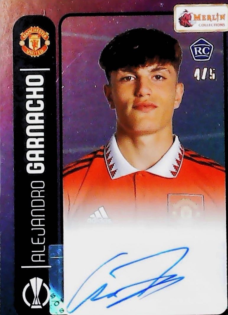 2022 ALEJANDRO GARNACHO MERLIN HERITAGE AUTOGRAPH /5 #107