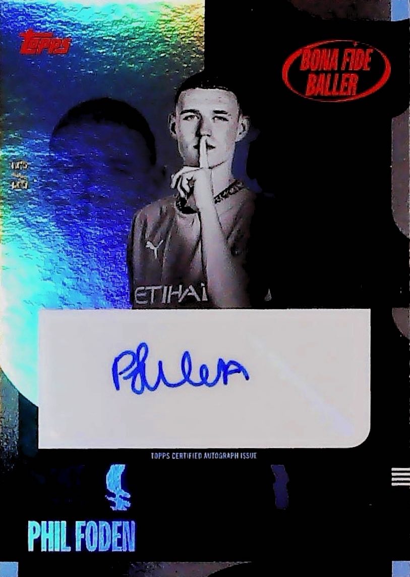 2025 PHIL FODEN BONA FIDE BALLER AUTOGRAPH /5 #BB-PF