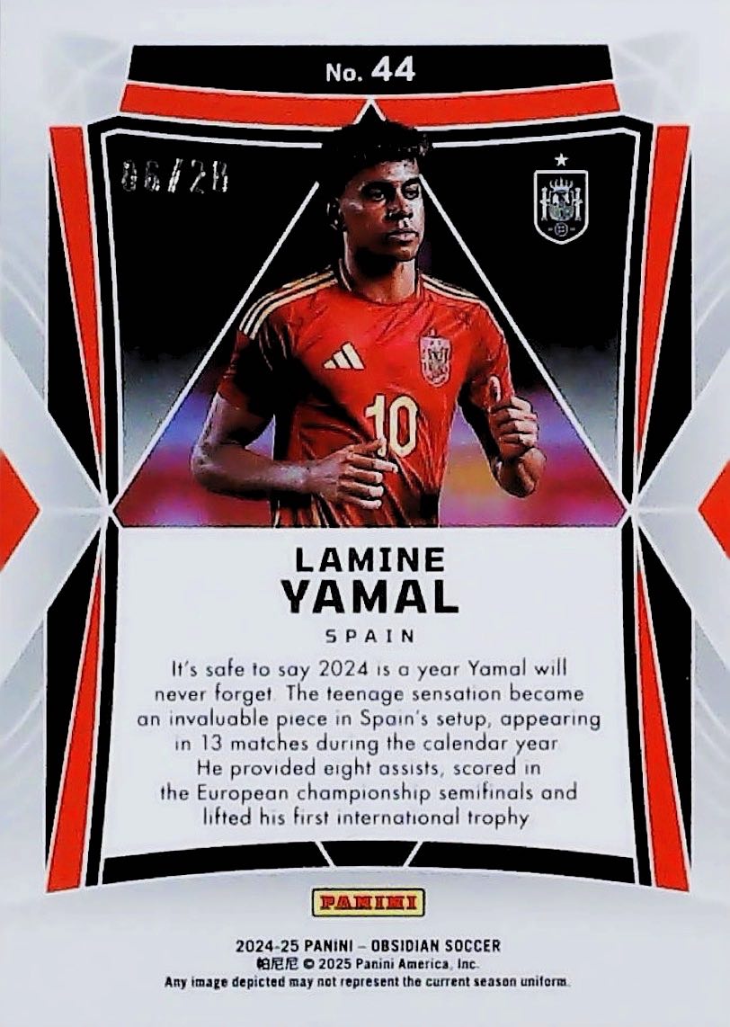 2024-25 LAMINE YAMAL OBSIDIAN #44