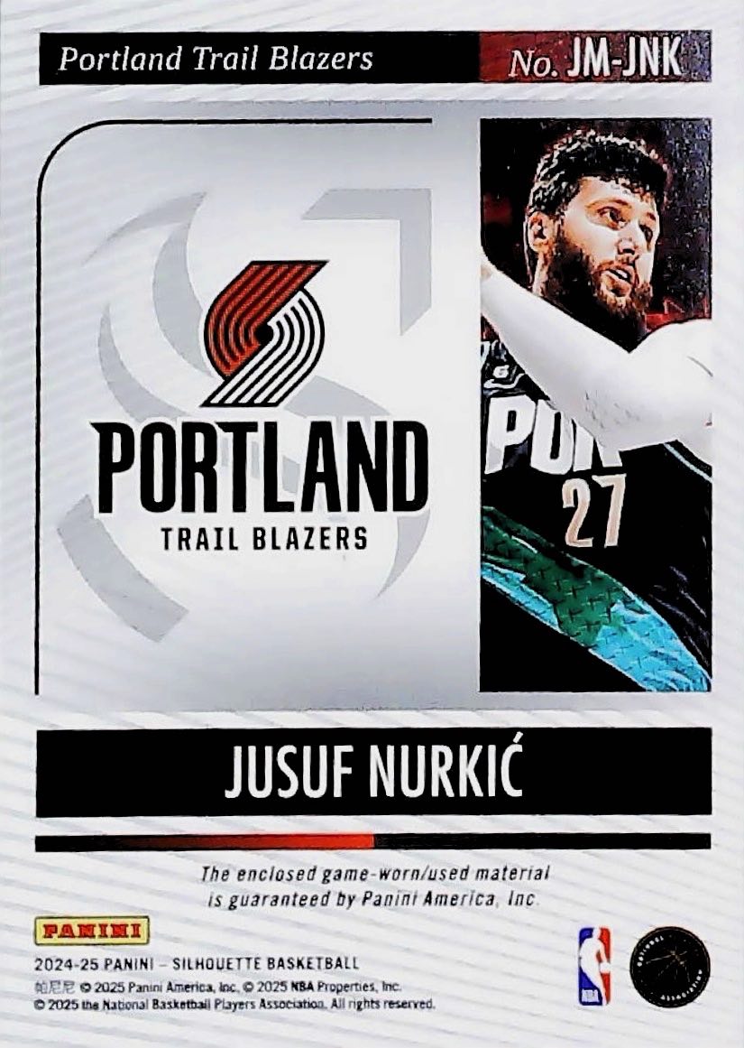 2024-25 JUSUF NURKIC SILHOUETTE /10 #JM-JNK