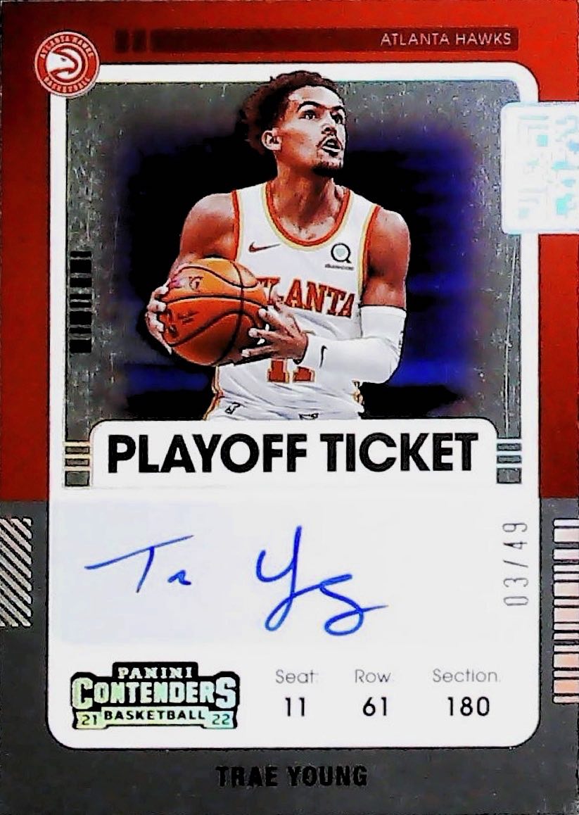 2021-22 PLAYOFF TICKET TRAE YOUNG #VT-TYG