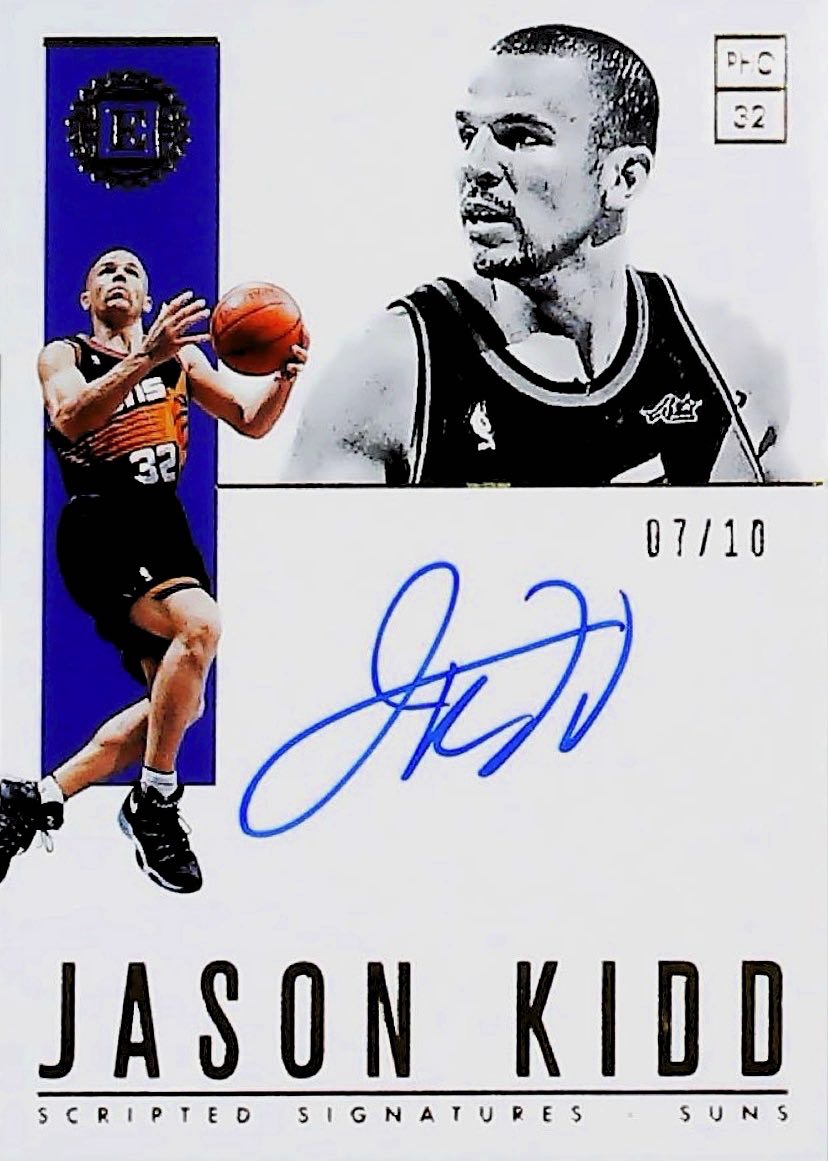 2018-19 JASON KIDD SCRIPTED AUTOGRAPH #SC-JKD