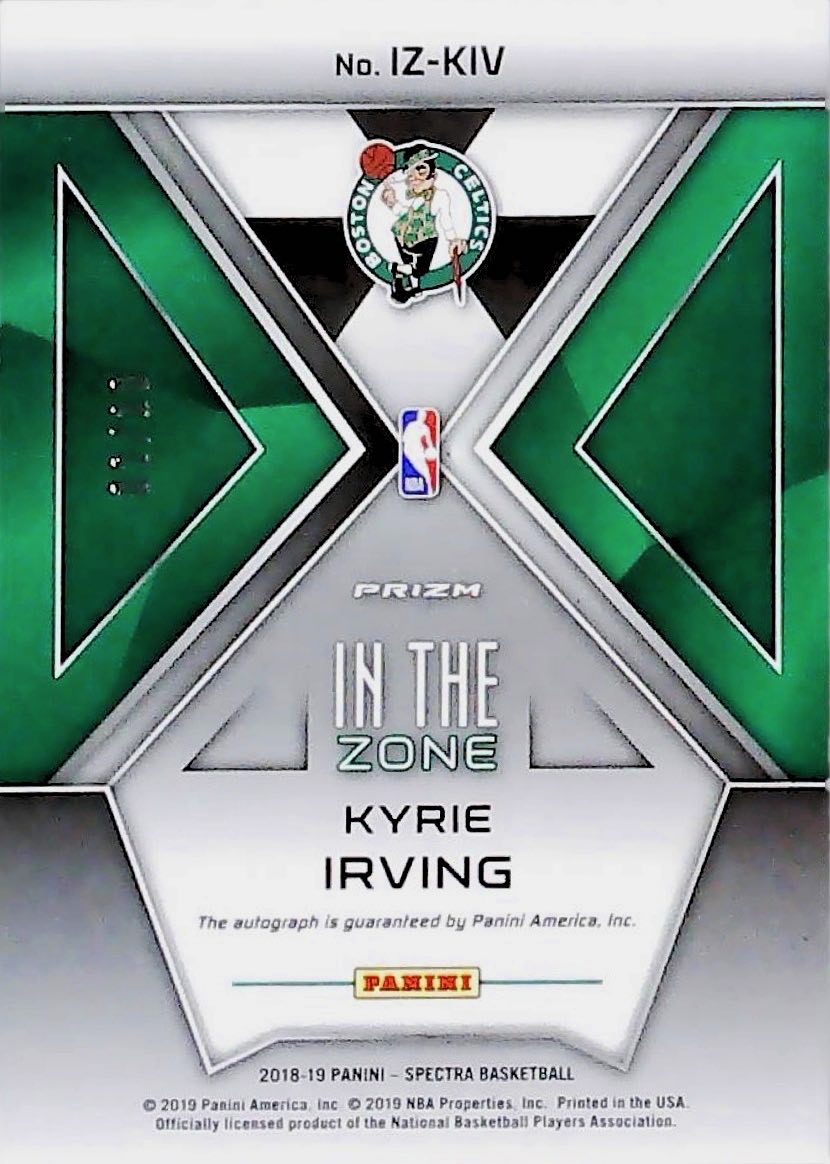 2018-19 KYRIE IRVING SPECTRA AUTOGRAPH #IZ-KIV