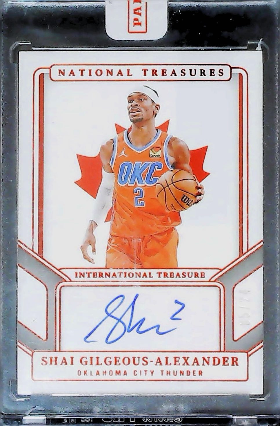 2024-25 SHAU GILGEOUS-ALEXANDER NT /24 ON CARD #ITA-SGA
