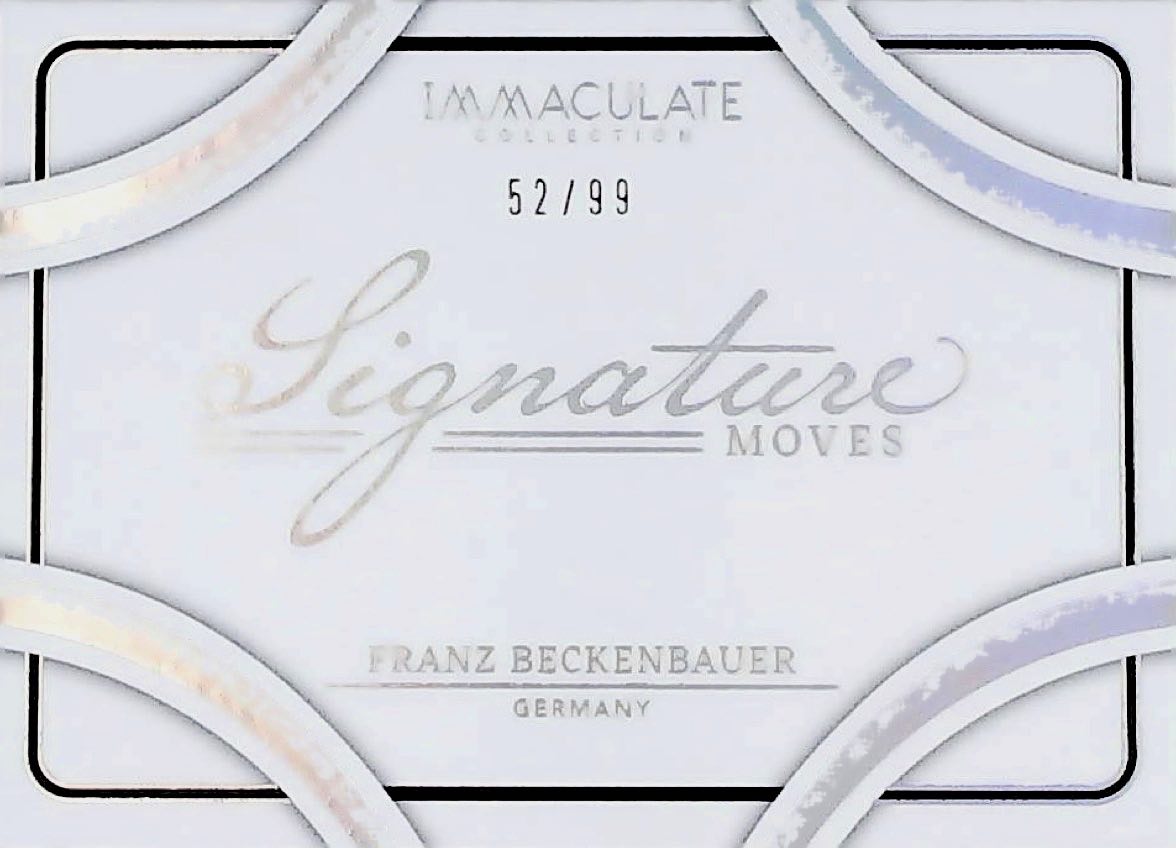 2024-25 FRANZ BECKENBAUER BOOKLET SIGNATURE MOVES #SMA-FB