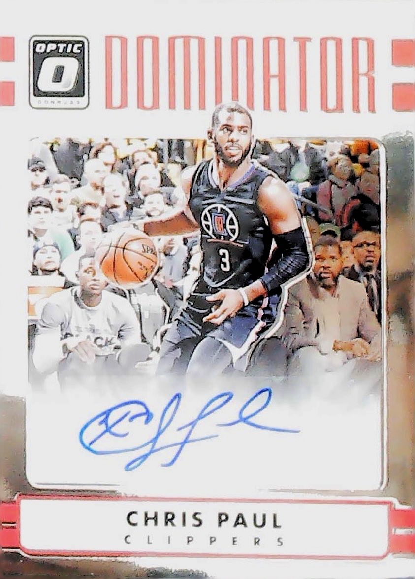 2016-17 CHRIS PAUL OPTIC DOMINATOR /25 AUTOGRAPH #24