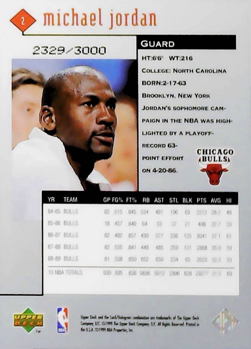 1998 MICHAEL JORDAN BLACK DIAMOND