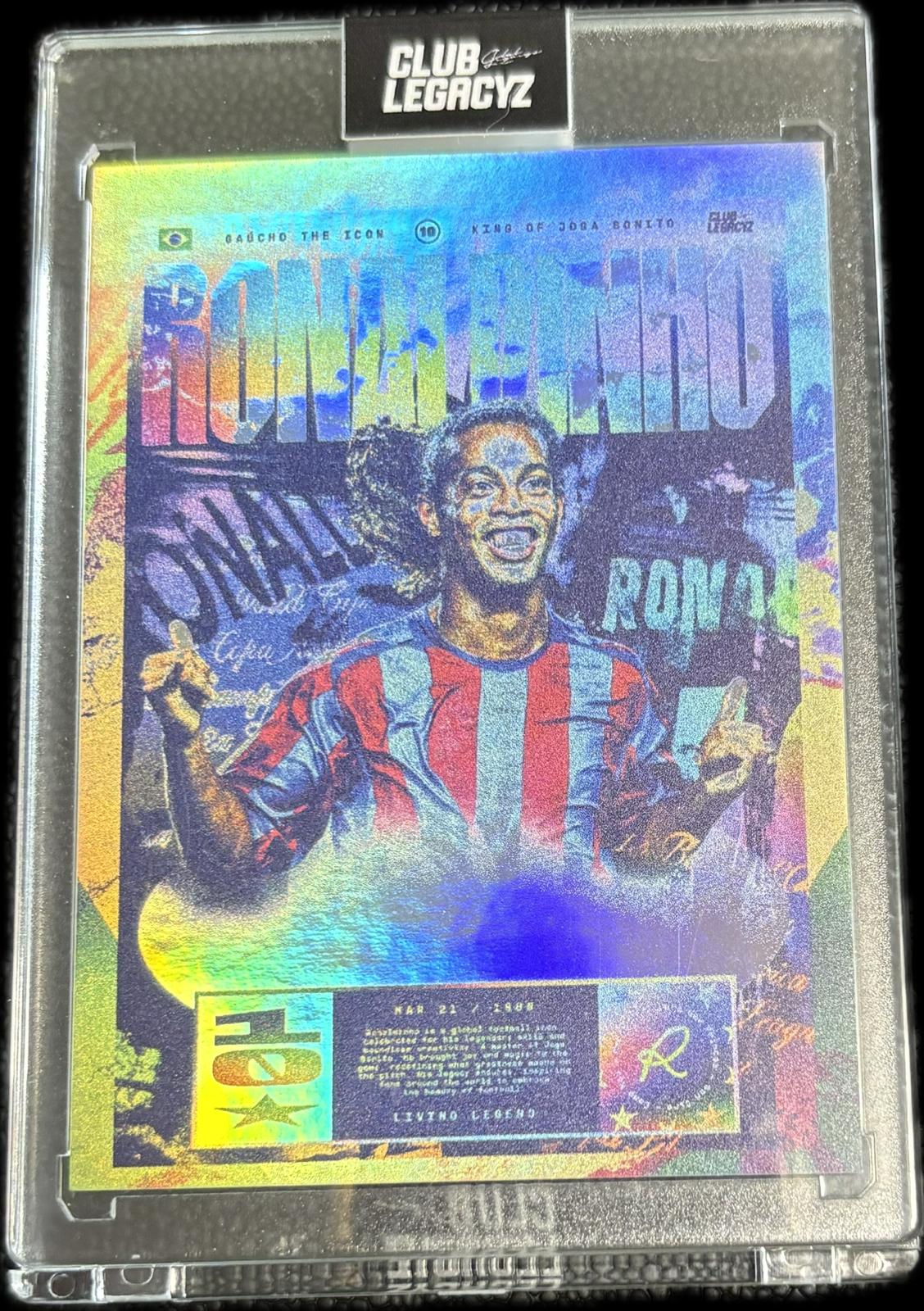 RONALDINHO AUTOGRAFO /100 CLUB LEGACYZ