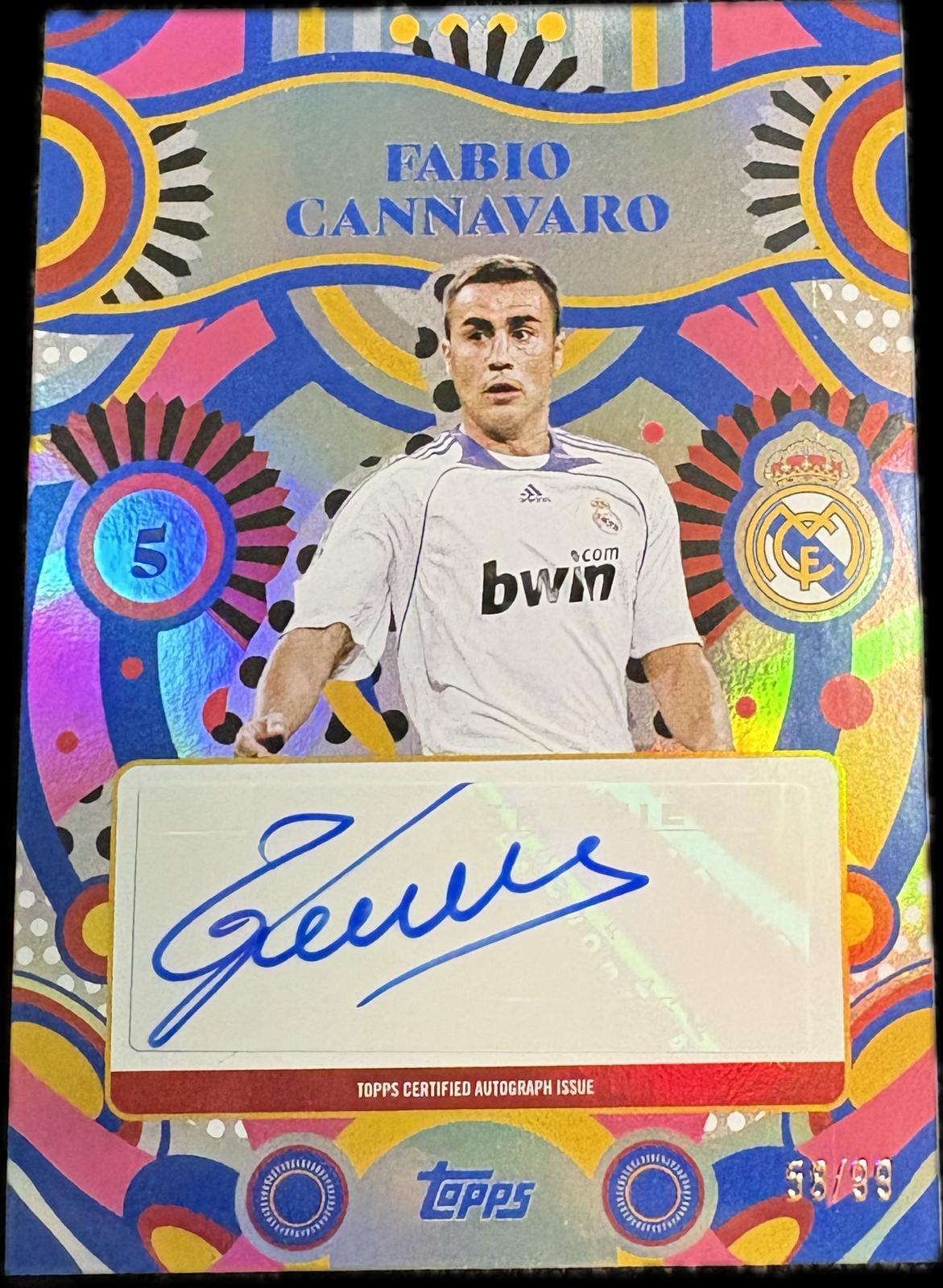 FABIO CANNAVARO AUTOGRAPH /99