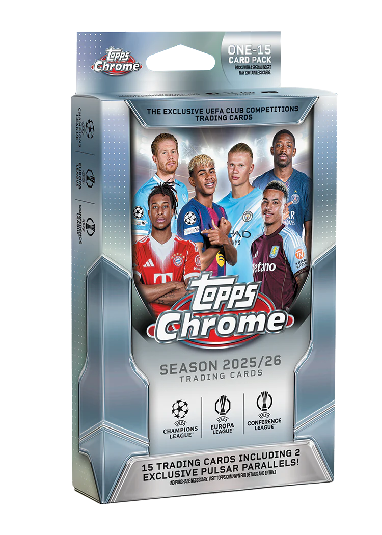 Topps Chrome UEFA Club Competitions 2025-26 - Hanger Box