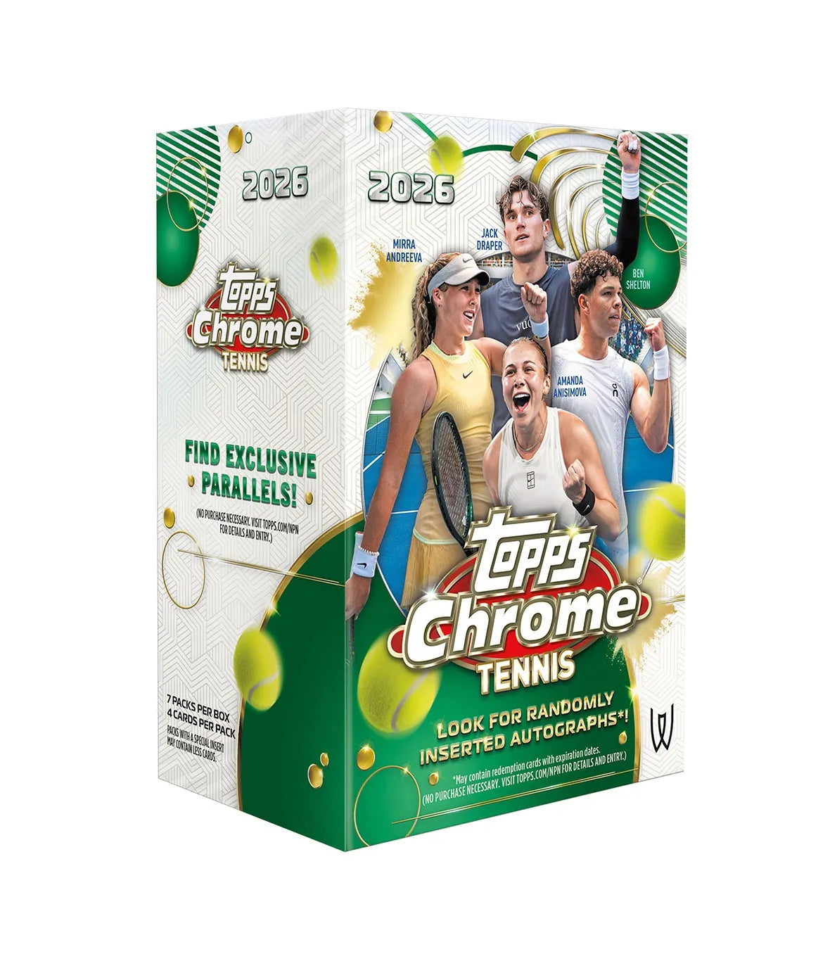 2026 Topps Chrome Tennis – Value Box Pre-Order