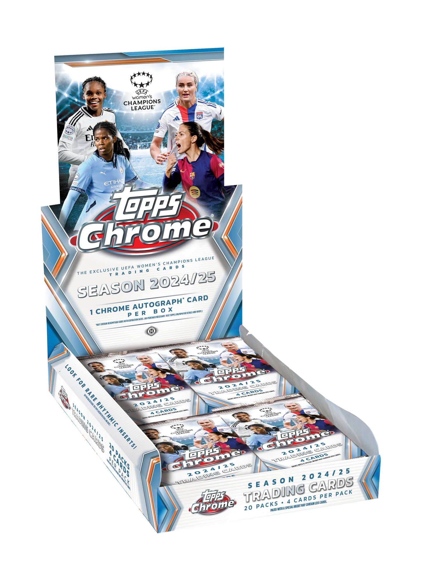 2024-25 Topps Chrome® UEFA Women's Champions League - Hobby Box