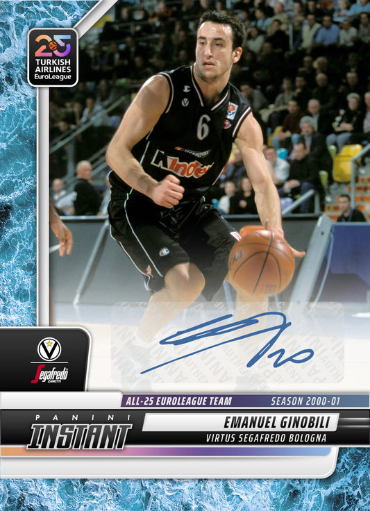 GINOBILI AUTOGRAPH PANINI INSTANT /10 BOLOGNA