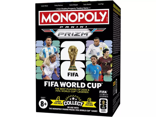 Blaster Box Monopoly Panini Prizm Copa mundial de la FIFA