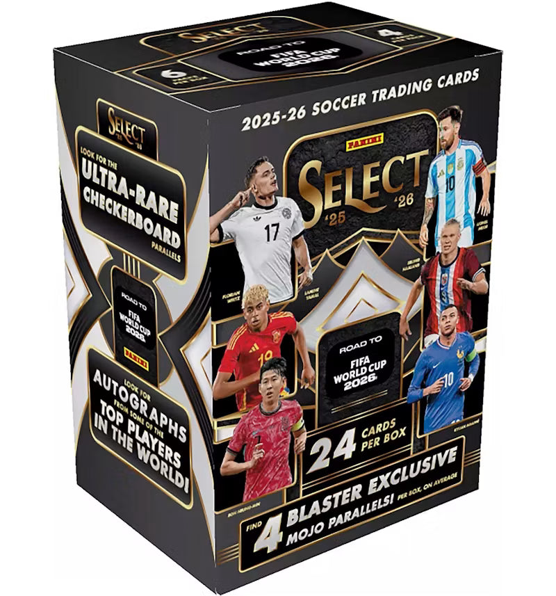 2025/26 Panini Select Road to FIFA World Cup 2026 Soccer – Blaster Box