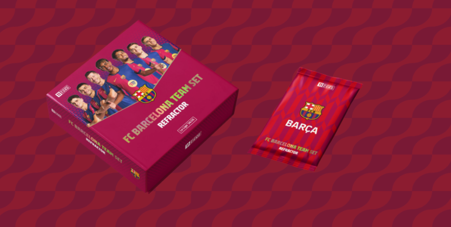 FC BARCELONA TEAM SET REFRACTOR 11 ELEVEN CARD