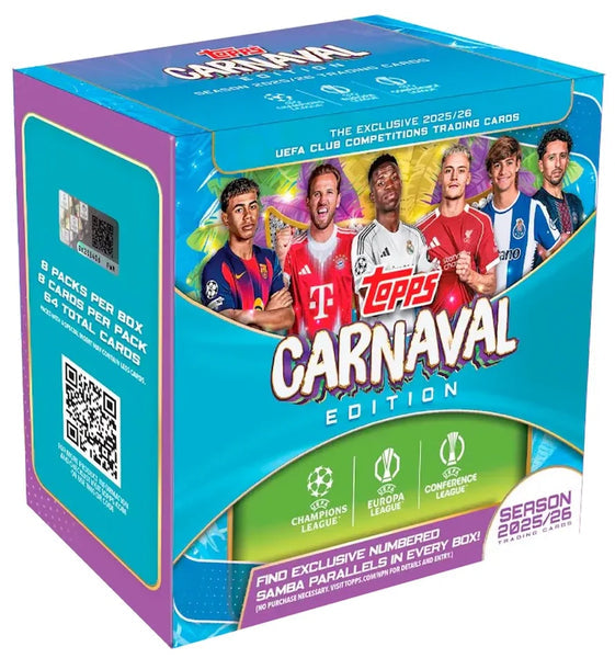 TOPPS UCC CLUB COMPETITIONS 2025-26 - CARNAVAL BOX (Pre-Order)