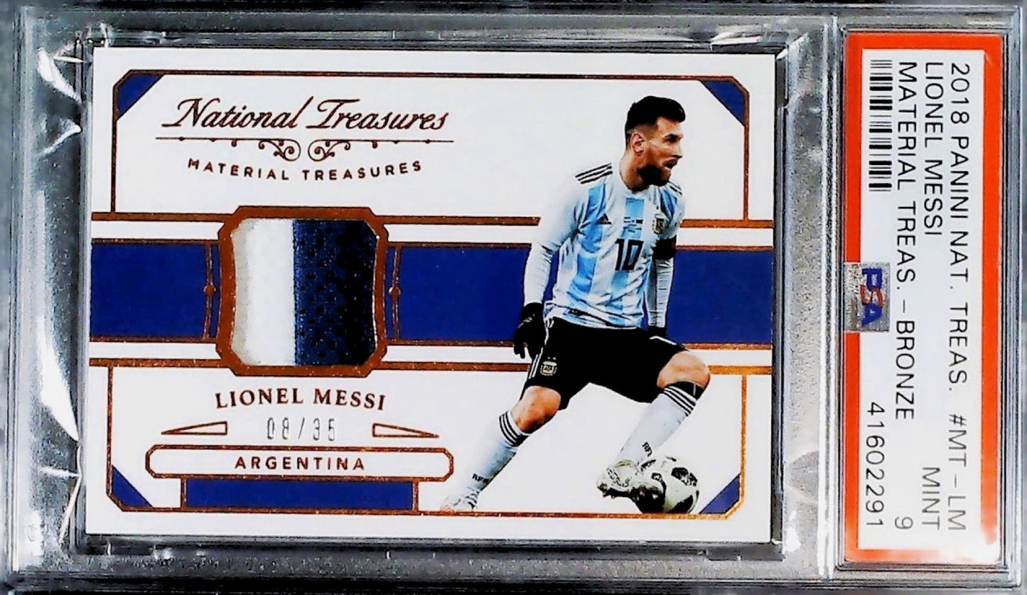 Leo Messi National Treasures Patch /35 Game Worn
