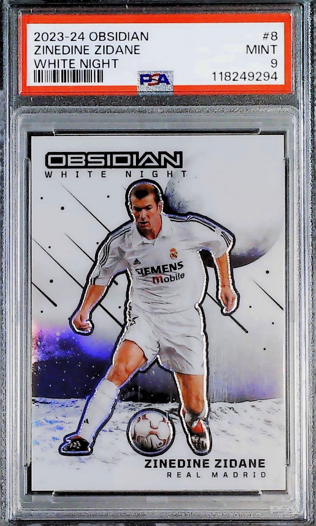 Zinedine Zidane White Night PSA 9
