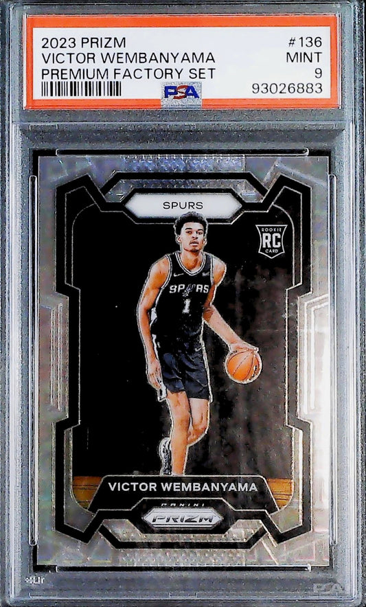 Victor Wembanyama Premium Factory Set /150 RC PSA 9