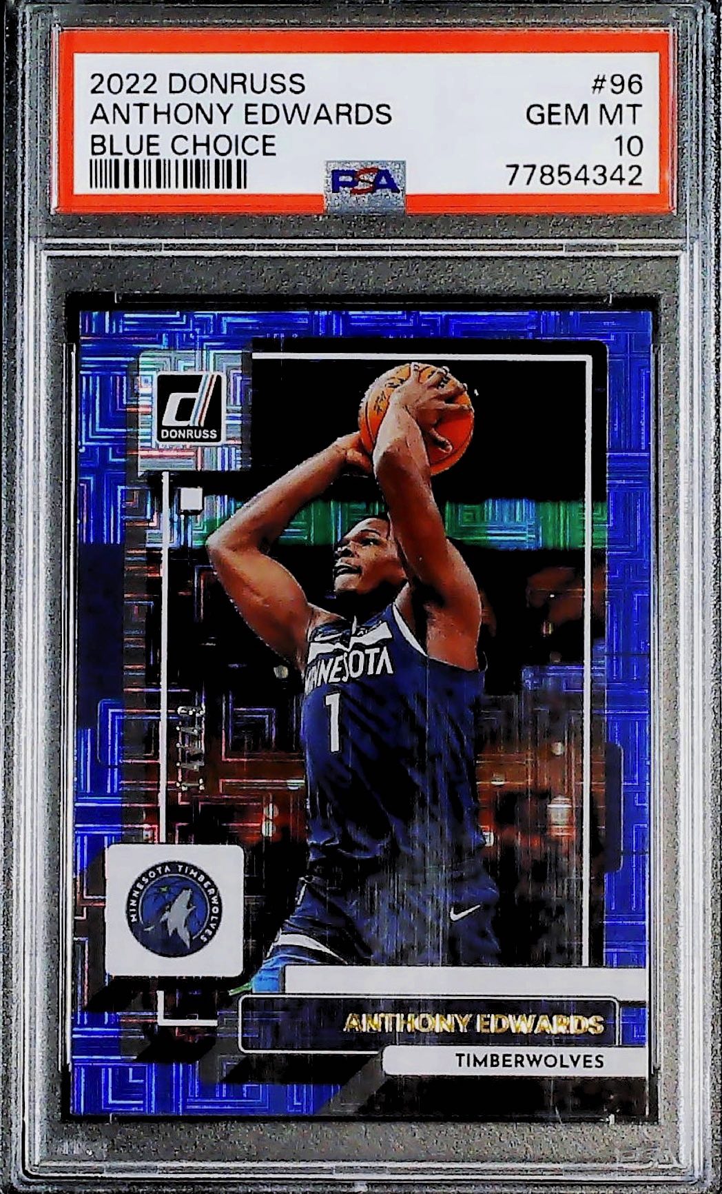 Anthony Edwards Blue Choice /49 PSA 10