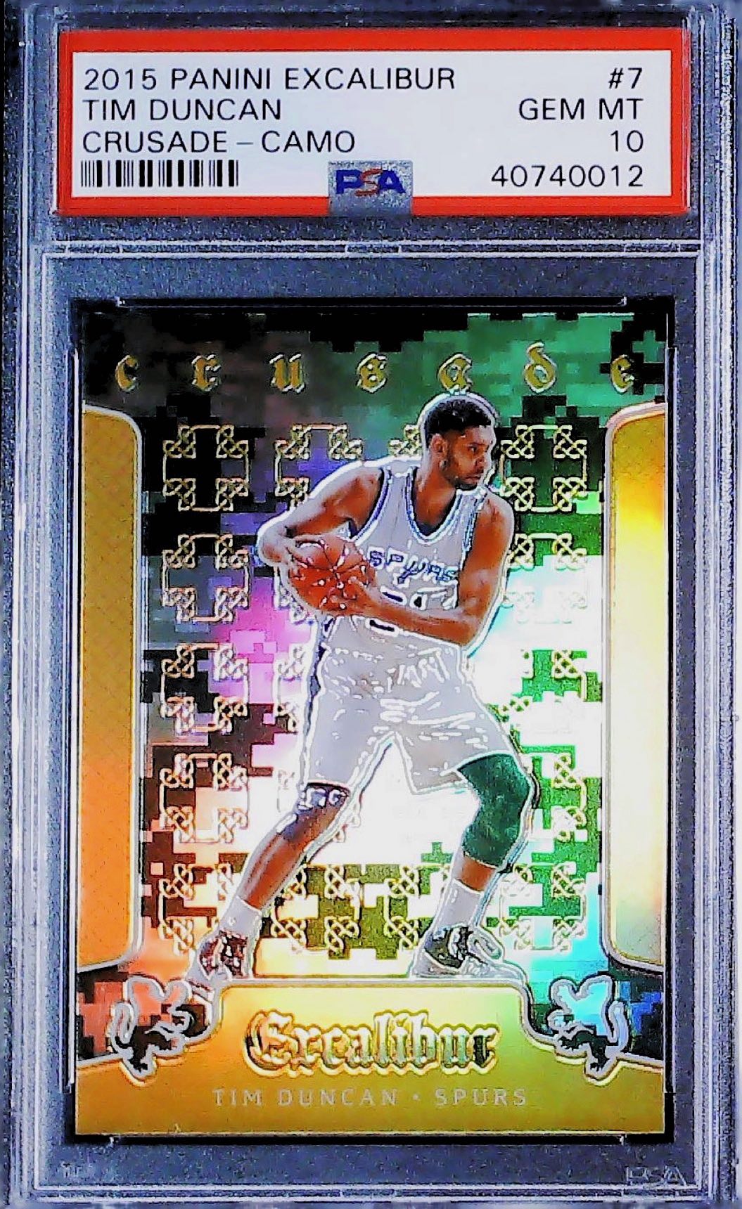 Tim Duncan Crusade Camo PSA 10
