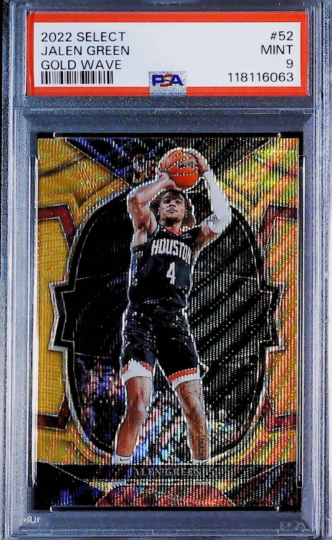 Jalen Green Gold Wave PSA 9 /10