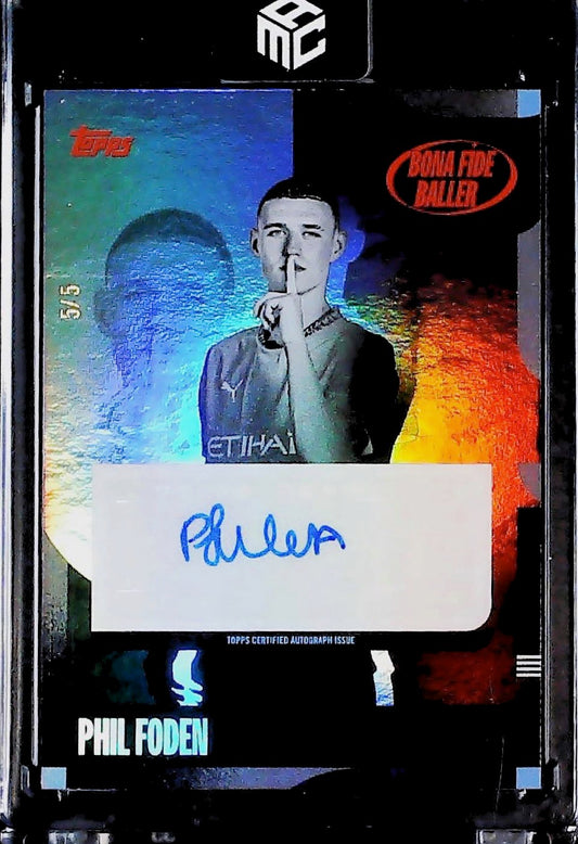 Phil Foden Bona Fide Baller Autógrafo /5