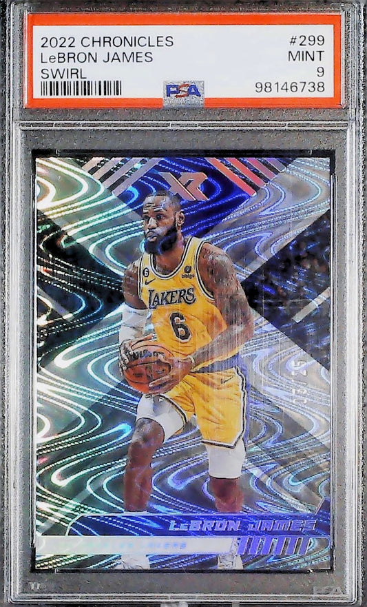 Lebron James SWIRL /25 PSA 9