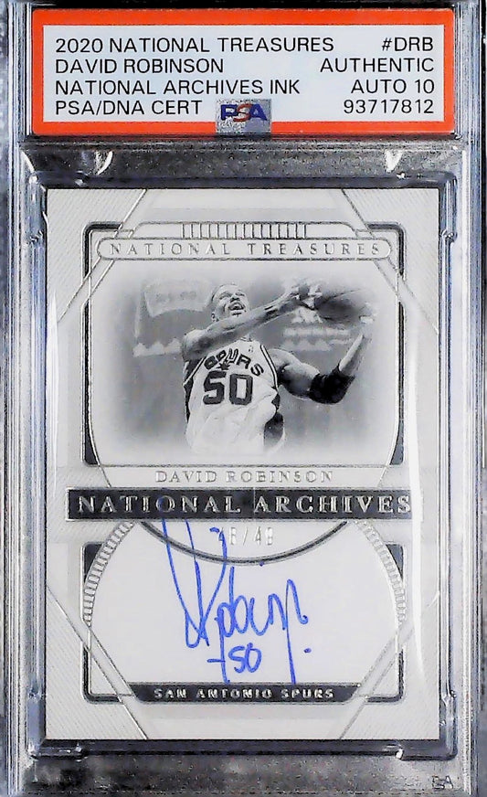 David Robinson Bational Treasures /49 PSA AUTH/10