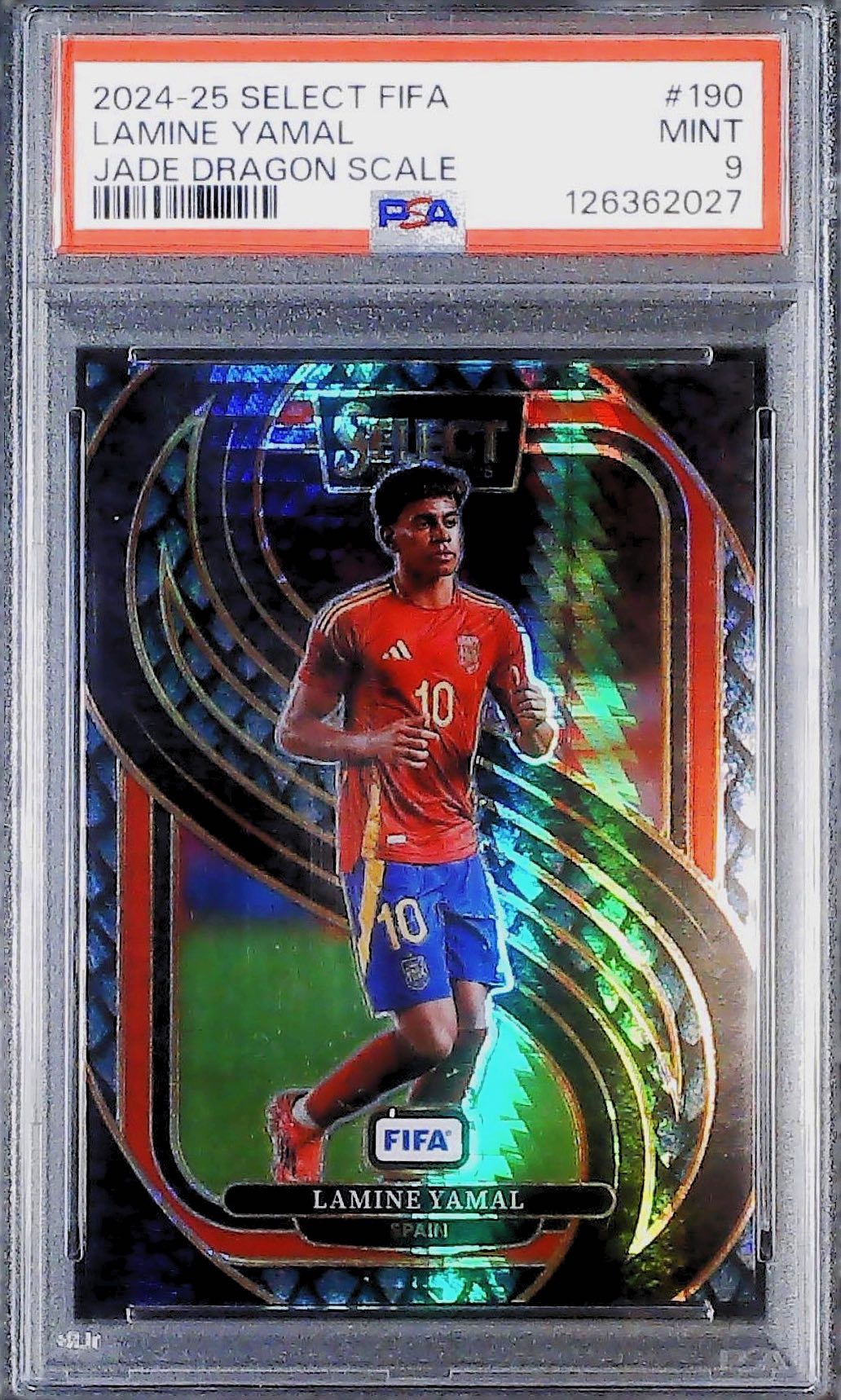 Lamine Yamal Jade Dragon Scale /28 PSA 9