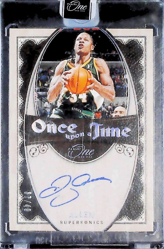 Ray Allen Auto On Card One And One Once Time /49