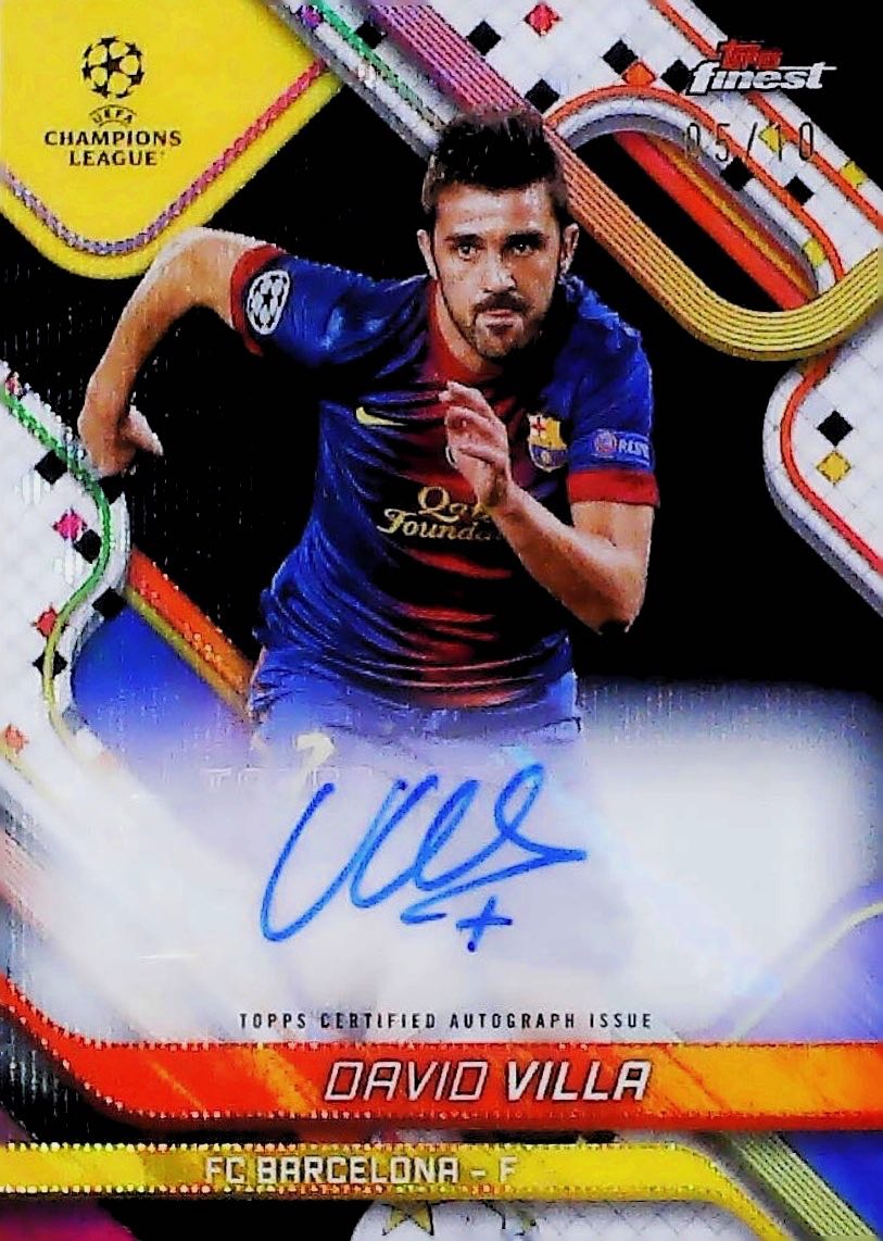 David Villa Finest Autógrafo /10