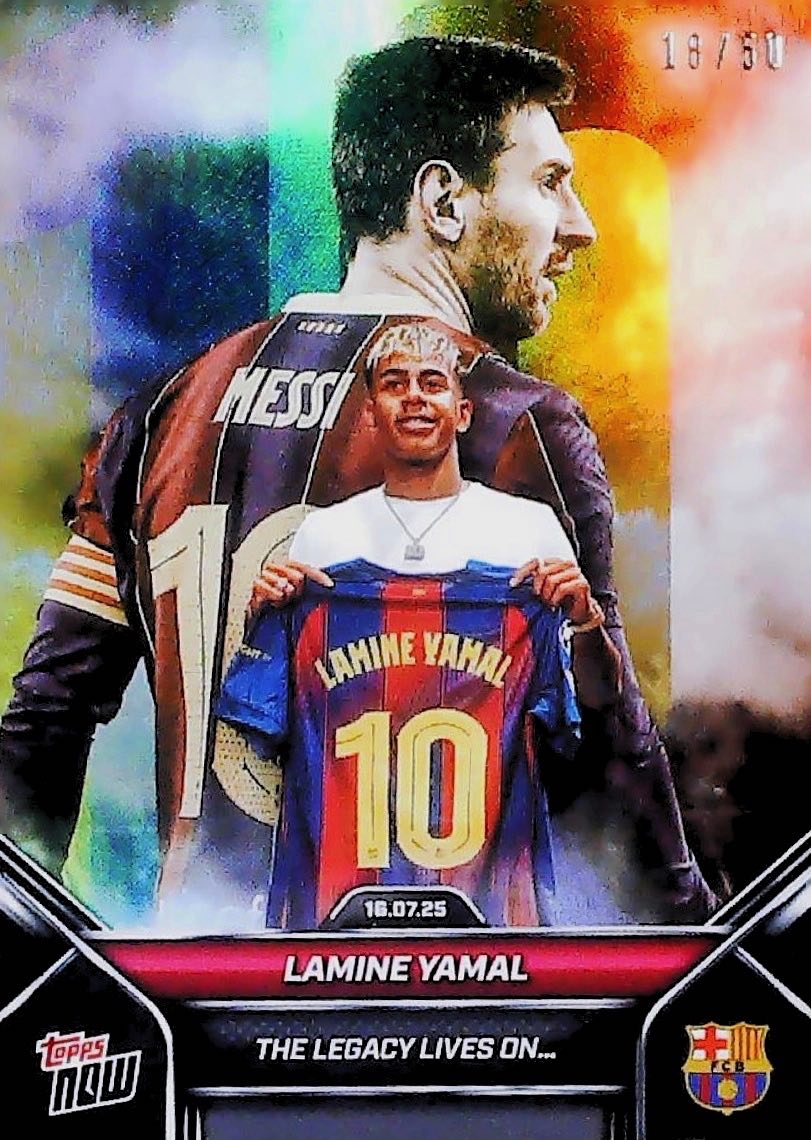 Lamine Yamal & Leo Messi Topps Now /50