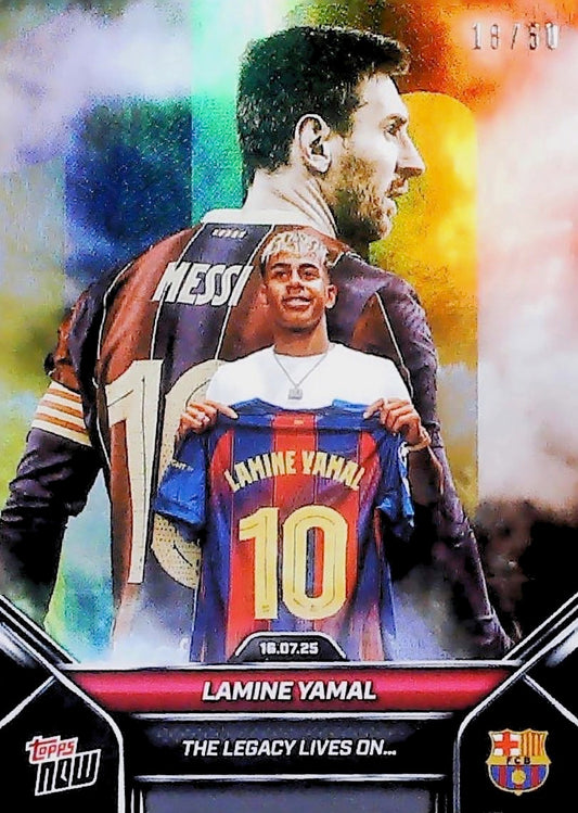 Lamine Yamal & Leo Messi Topps Now /50