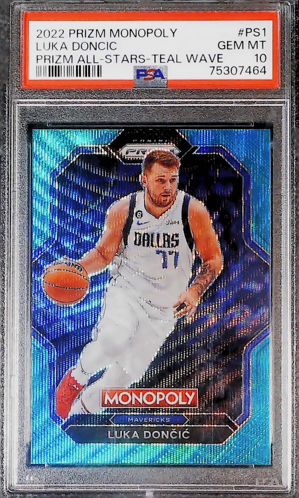 Luka Doncic Teal Wave PSA 10