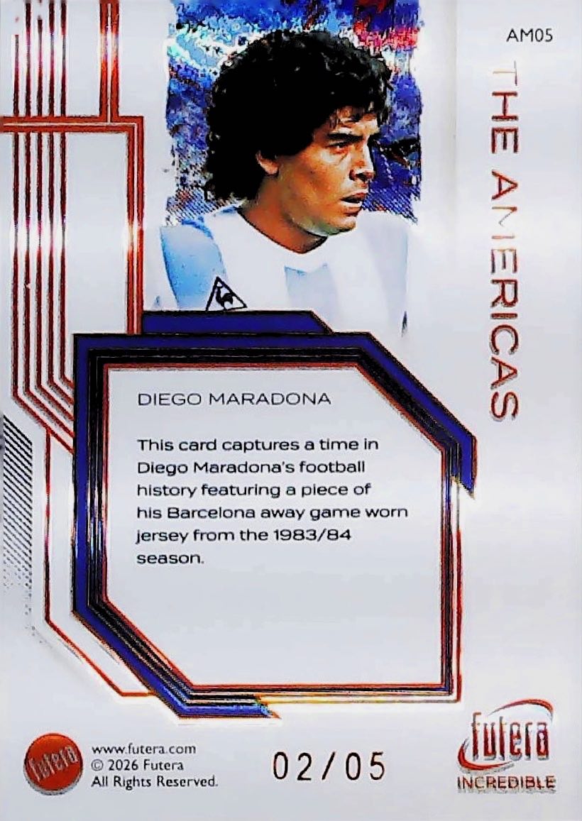 2026 "THE AMERICANS" DIEGO MARADONA #AM05 FUTERA