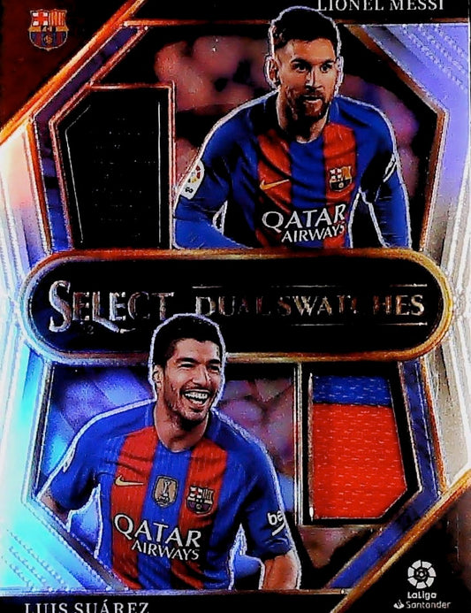 2022-23 DUAL SWATCHES LIONEL MESSI/LUIS SUAREZ #DS-MS
