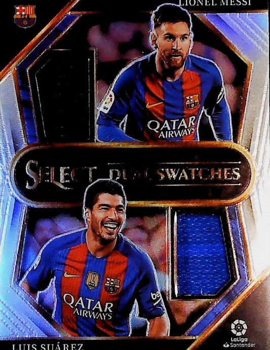 2022-23 DUAL SWATCHES LIONEL MESSI/LUIS SUAREZ #DS-MS