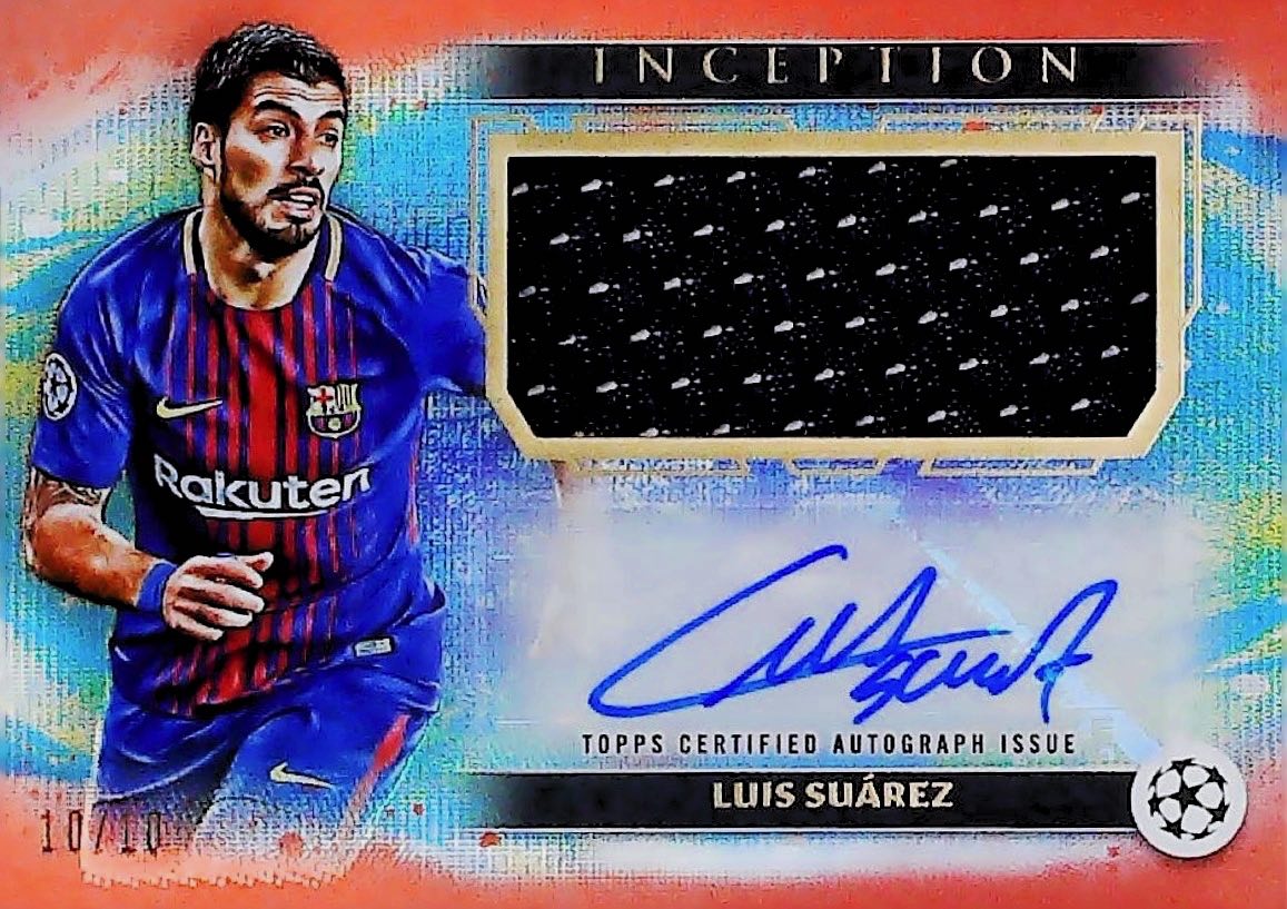 2025 LUIS SUAREZ INCEPTION AUTOGRAPH PATCH CARD /10 #AP-LS