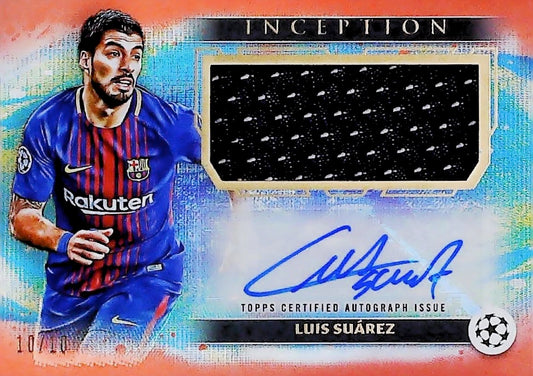 2025 LUIS SUAREZ INCEPTION AUTOGRAPH PATCH CARD /10 #AP-LS