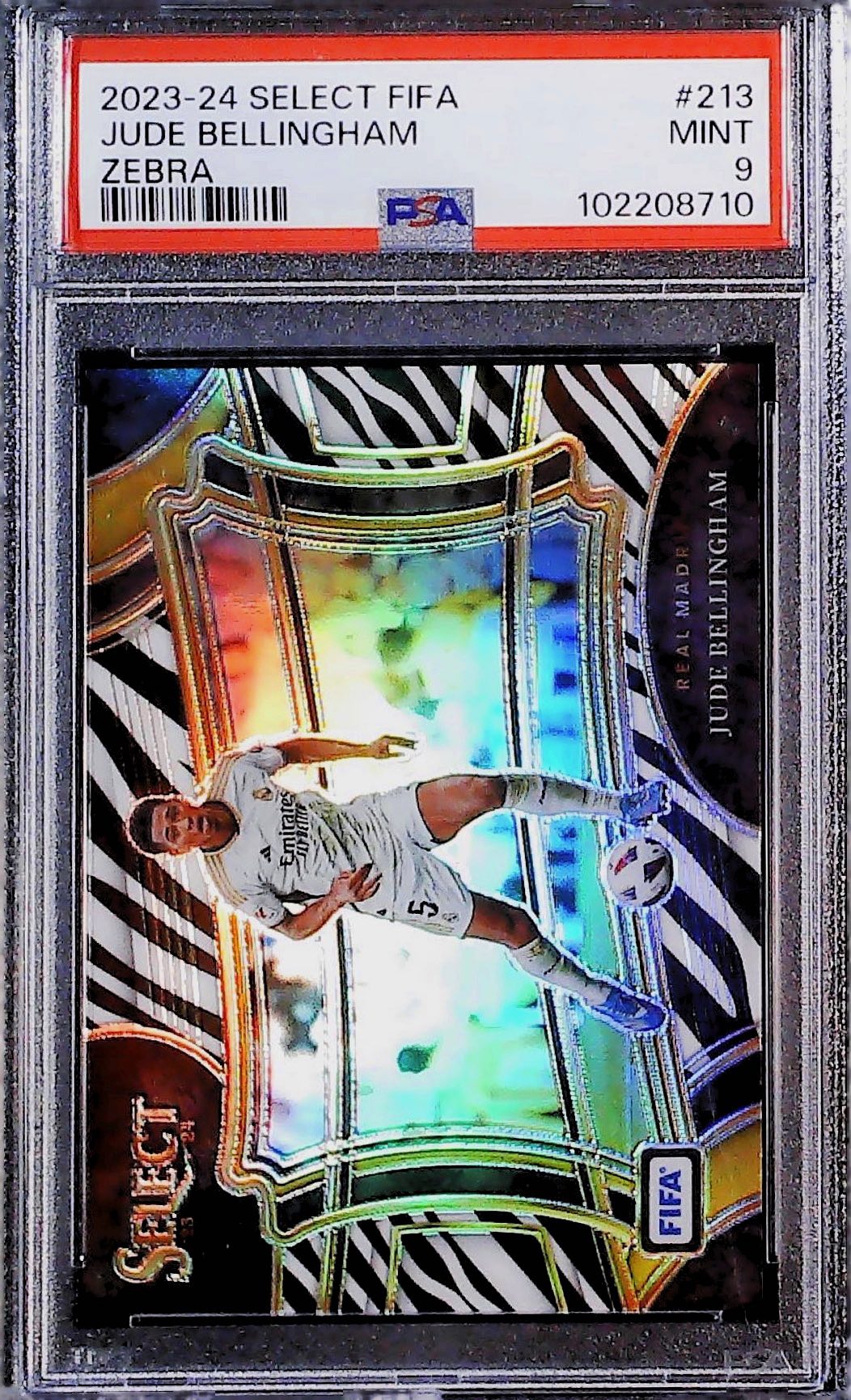 2023-24 PANINI SELECT FIFA #213 JUDE BELLINGHAM ZEBRA